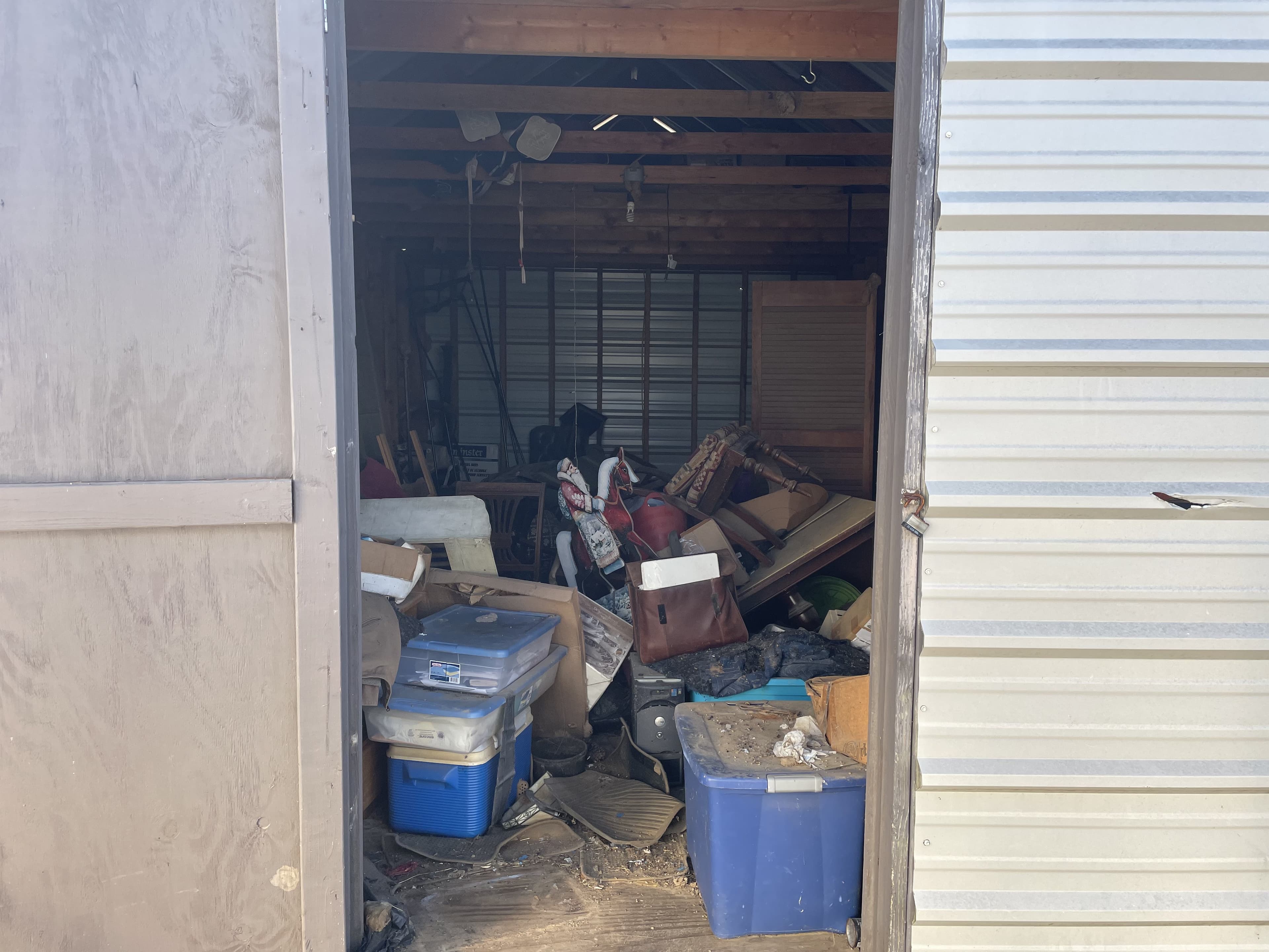 Storage unit cleanout